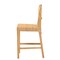 Bali & Pari Monaco Modern Bohemian Natural Rattan and Mahogany Wood Counter Stool 235-13138-ZORO - alternate 4
